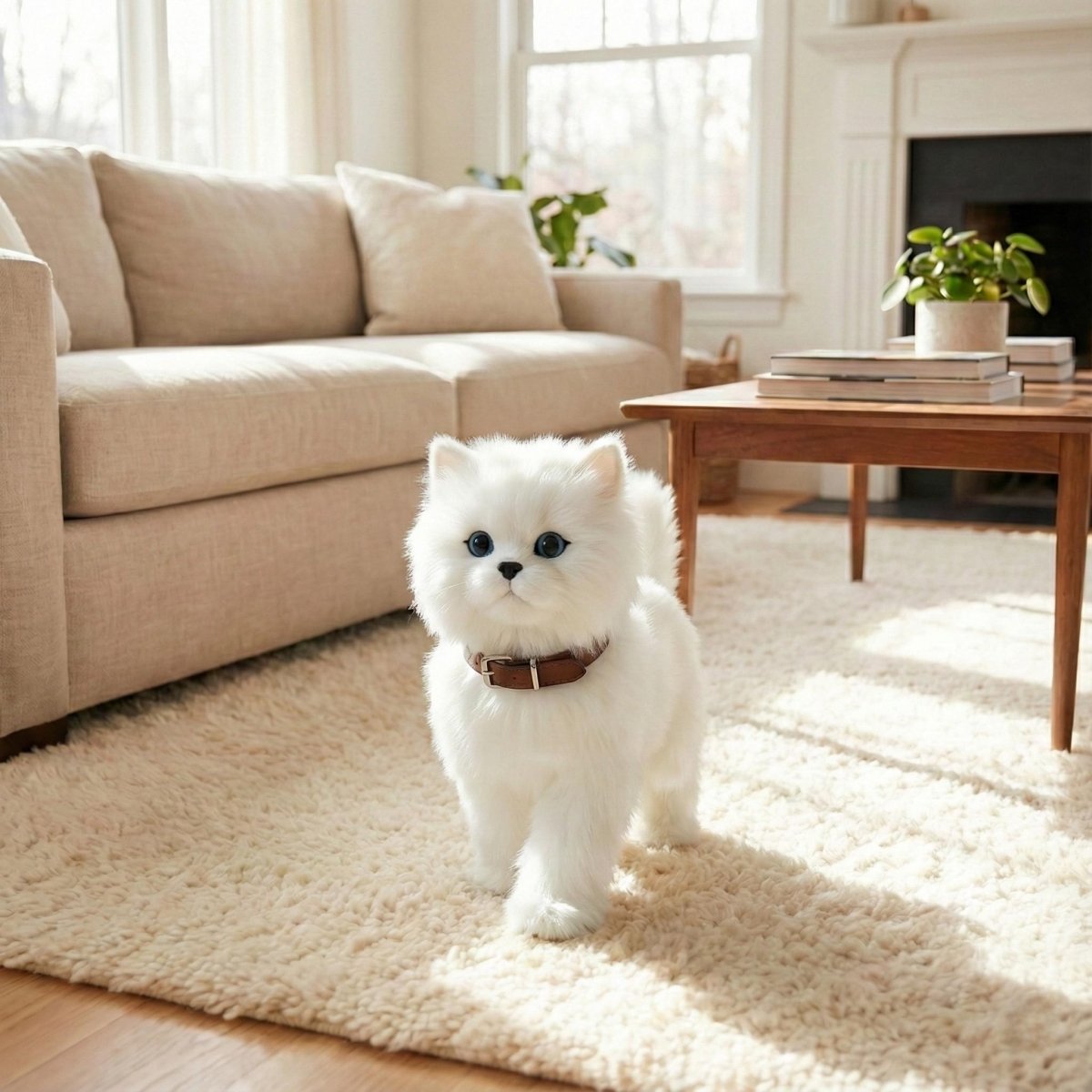 Interactive Puppy Toy with Realistic Movements and Wagging Tail, Soft Plush Body