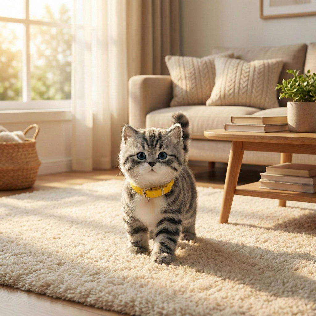 Interactive Plush Cat Toy with Walking Motion and Meowing Sounds, Battery Operated