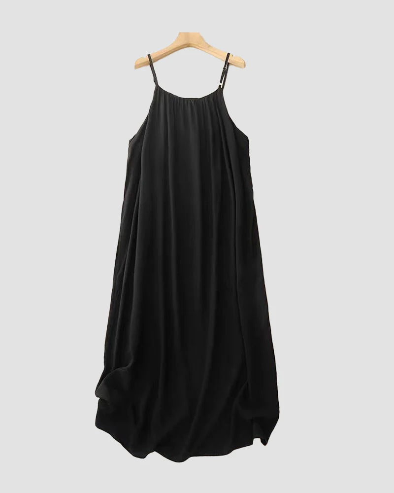Loose Fit Women's Cami Dress with Natural Drape and Extended Size Range, Breathable Construction