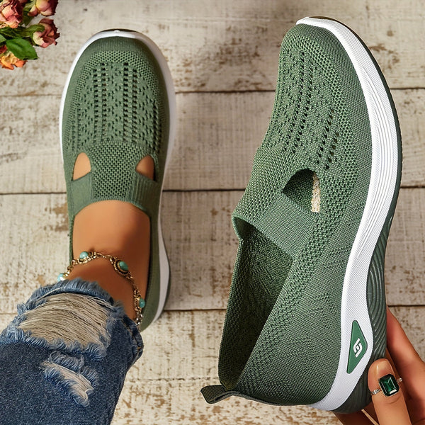 Slip-On Shoes with Arch Support and Breathable Upper, Non-Slip Sole