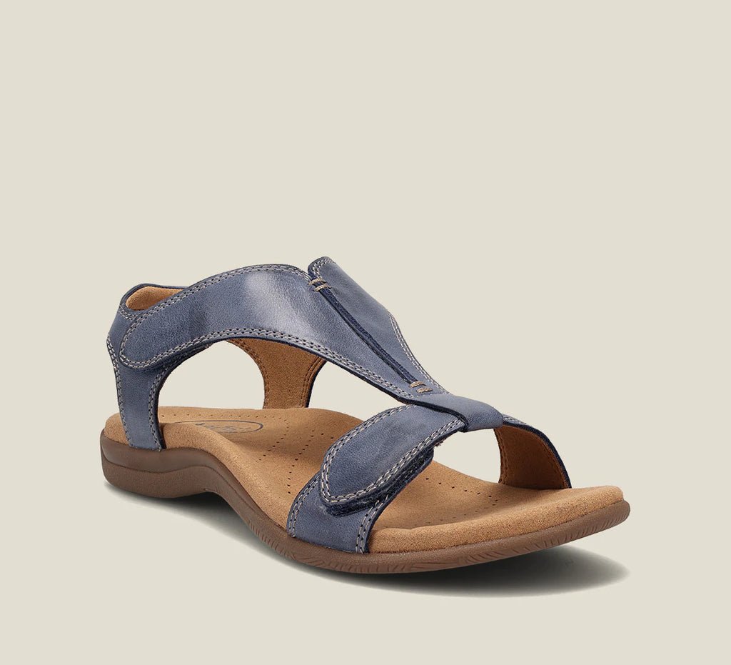 Women's Orthopedic Sandals with Memory Foam Footbed and Gel Midsole, T-Strap Design