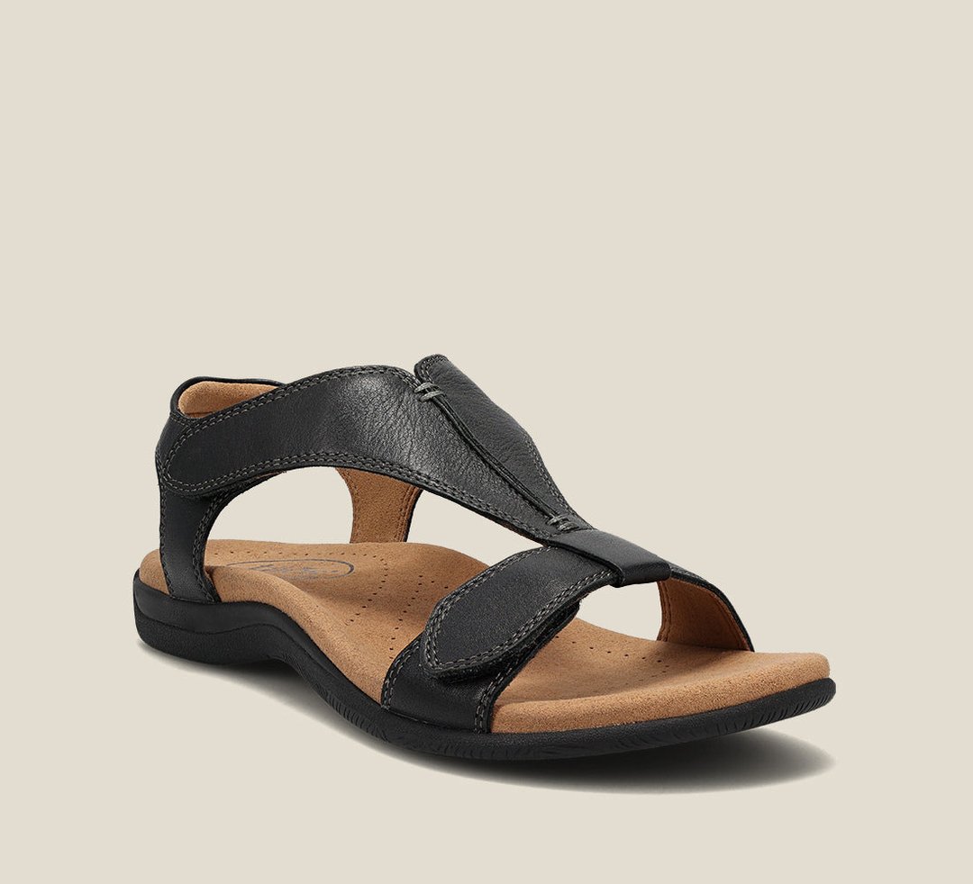 Women's Orthopedic Sandals with Memory Foam Footbed and Gel Midsole, T-Strap Design