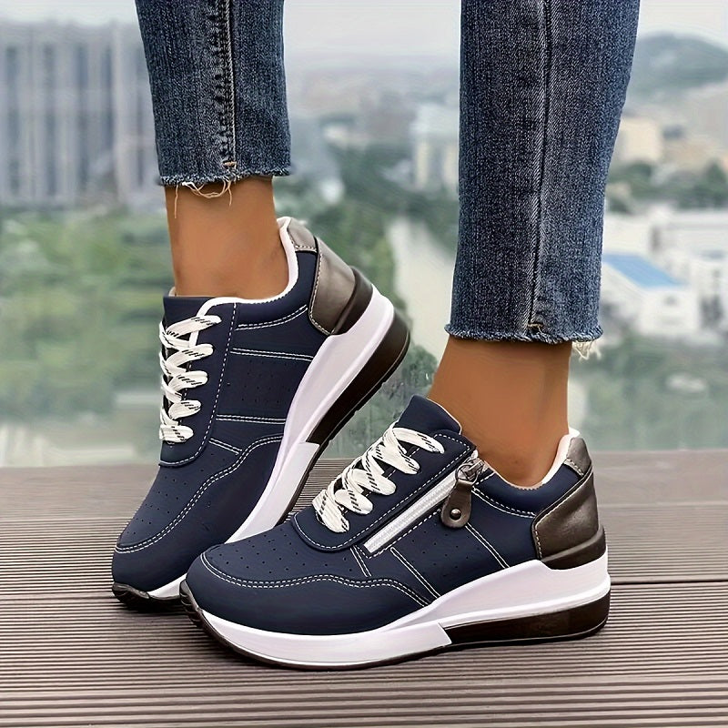 Orthopedic Sneaker with Ergonomic Sole and Ventilated Design, Shock-Absorbing Cushioning