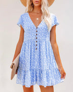 Breathable Summer Dress with Feminine Silhouette and Lightweight Fabric