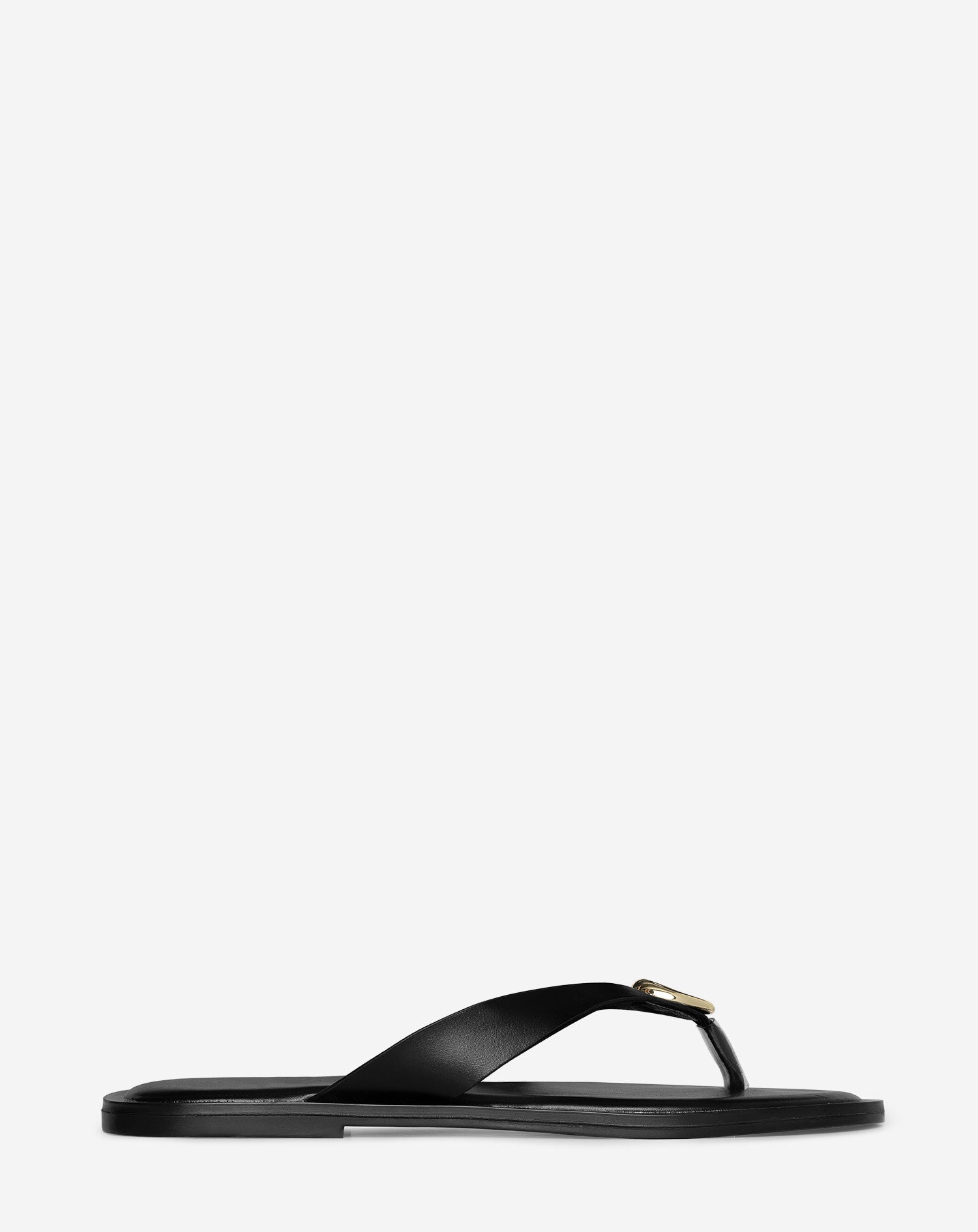 Indoor Slippers with Metallic Toe Accent and Cushioned Footbed, Black