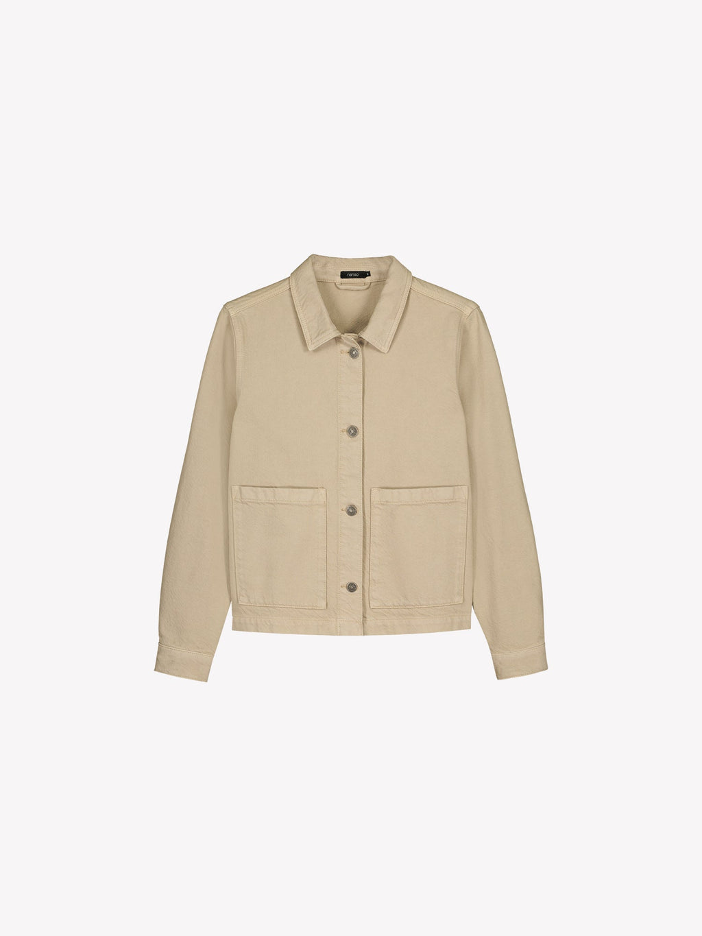 Nanso women's relaxed short MIMI jacket in a beautiful brown shade in a product picture