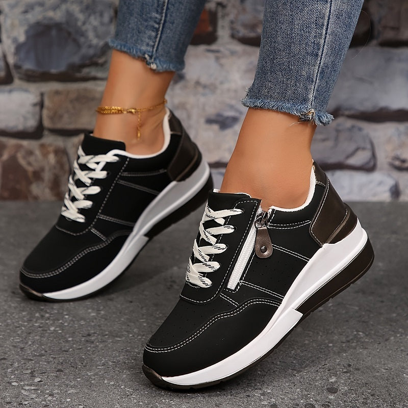 Orthopedic Sneaker with Ergonomic Sole and Ventilated Design, Shock-Absorbing Cushioning