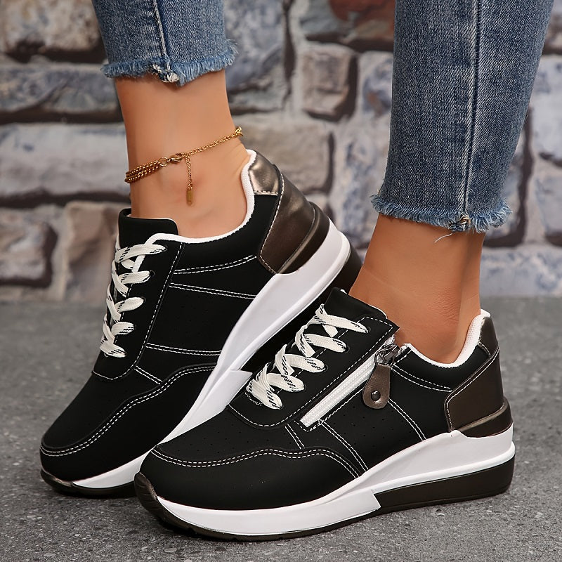 Orthopedic Sneaker with Ergonomic Sole and Ventilated Design, Shock-Absorbing Cushioning