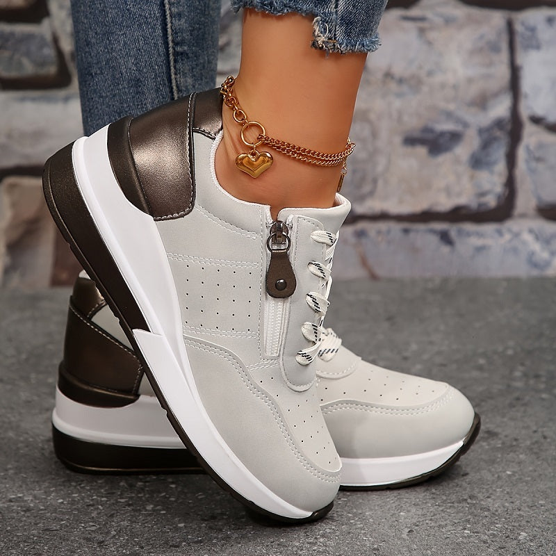 Orthopedic Sneaker with Ergonomic Sole and Ventilated Design, Shock-Absorbing Cushioning