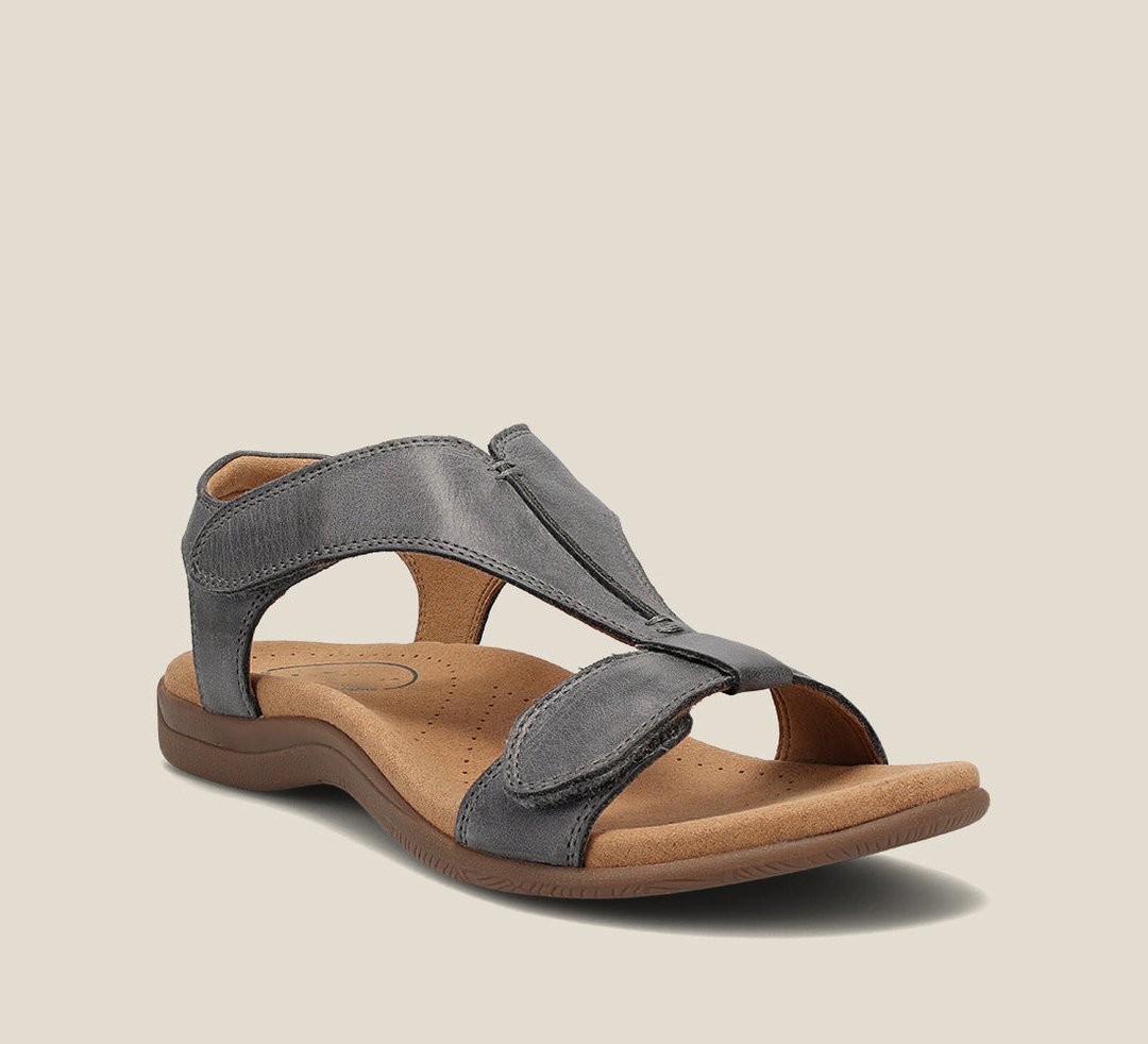 Women's Orthopedic Sandals with Memory Foam Footbed and Gel Midsole, T-Strap Design