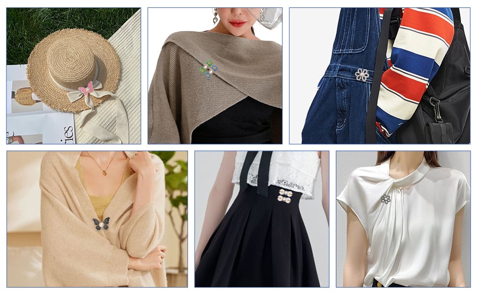 Detachable Butterfly Clips with Rust-Proof Metal and Spring-Loaded Mechanism for Waist Adjustment