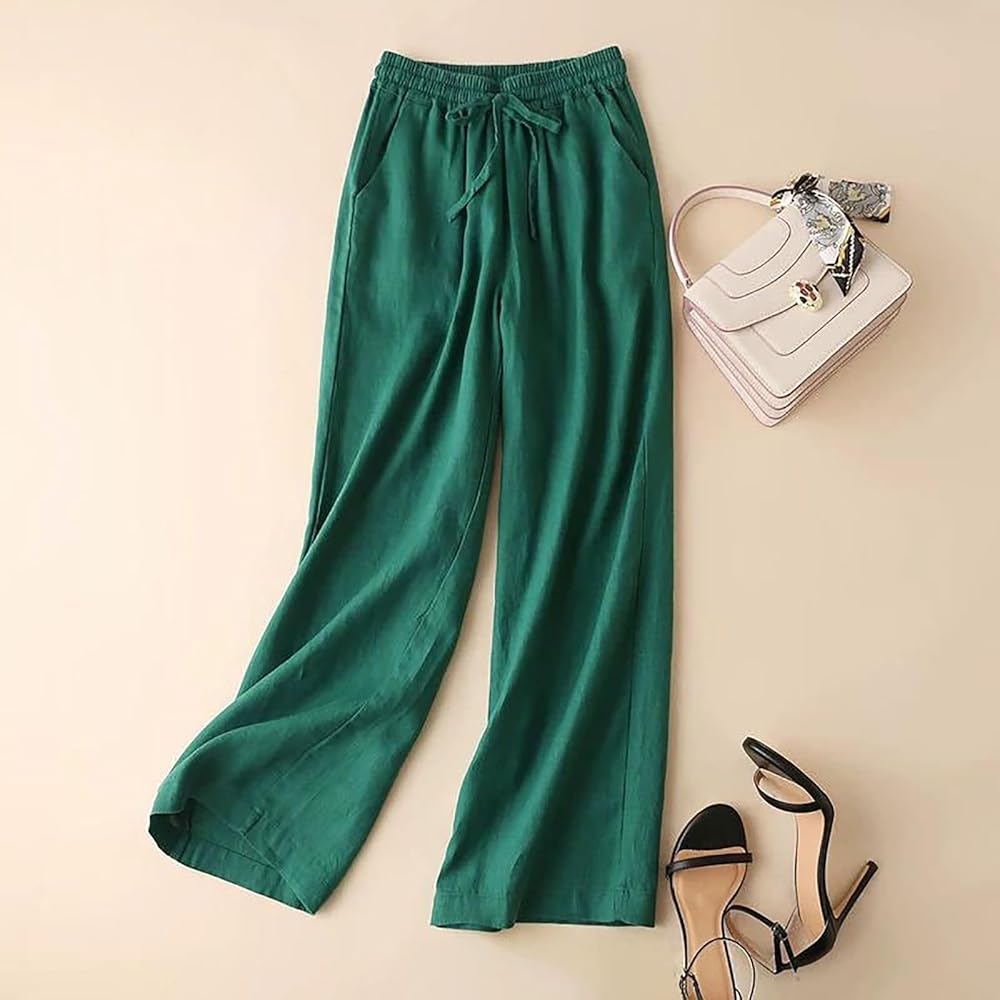 Breathable Drawstring Pants with Relaxed Fit and Deep Pockets