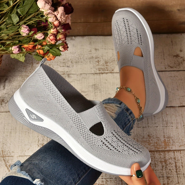 Slip-On Shoes with Arch Support and Breathable Upper, Non-Slip Sole