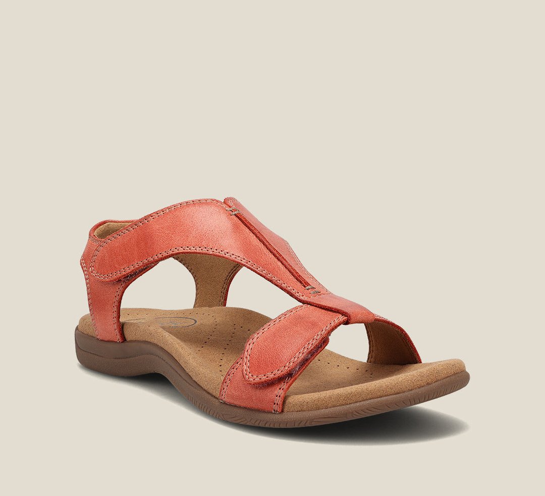 Women's Orthopedic Sandals with Memory Foam Footbed and Gel Midsole, T-Strap Design
