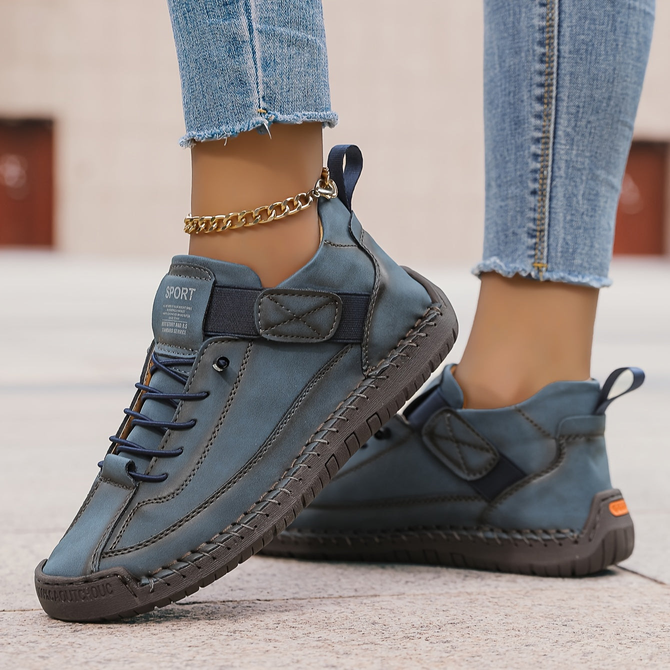 Orthopedic Sneakers with Adaptive Cushioning and Breathable Upper, Slip-On Design