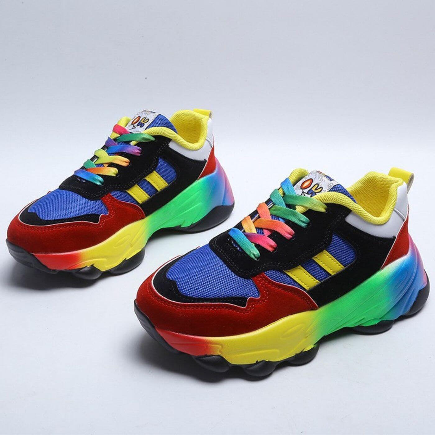 Orthopedic Sneakers with Cushioned Sole and Breathable Upper, Lace-Up Design