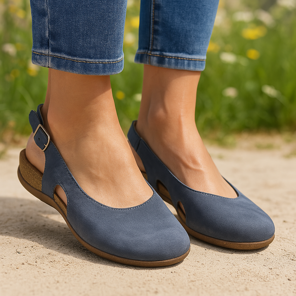 Orthopedic Sandals with Contoured Footbed and Adjustable Heel Strap