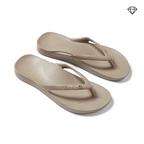 Arch Support Thong Sandals with Crystal Embellishment and Molded Footbed