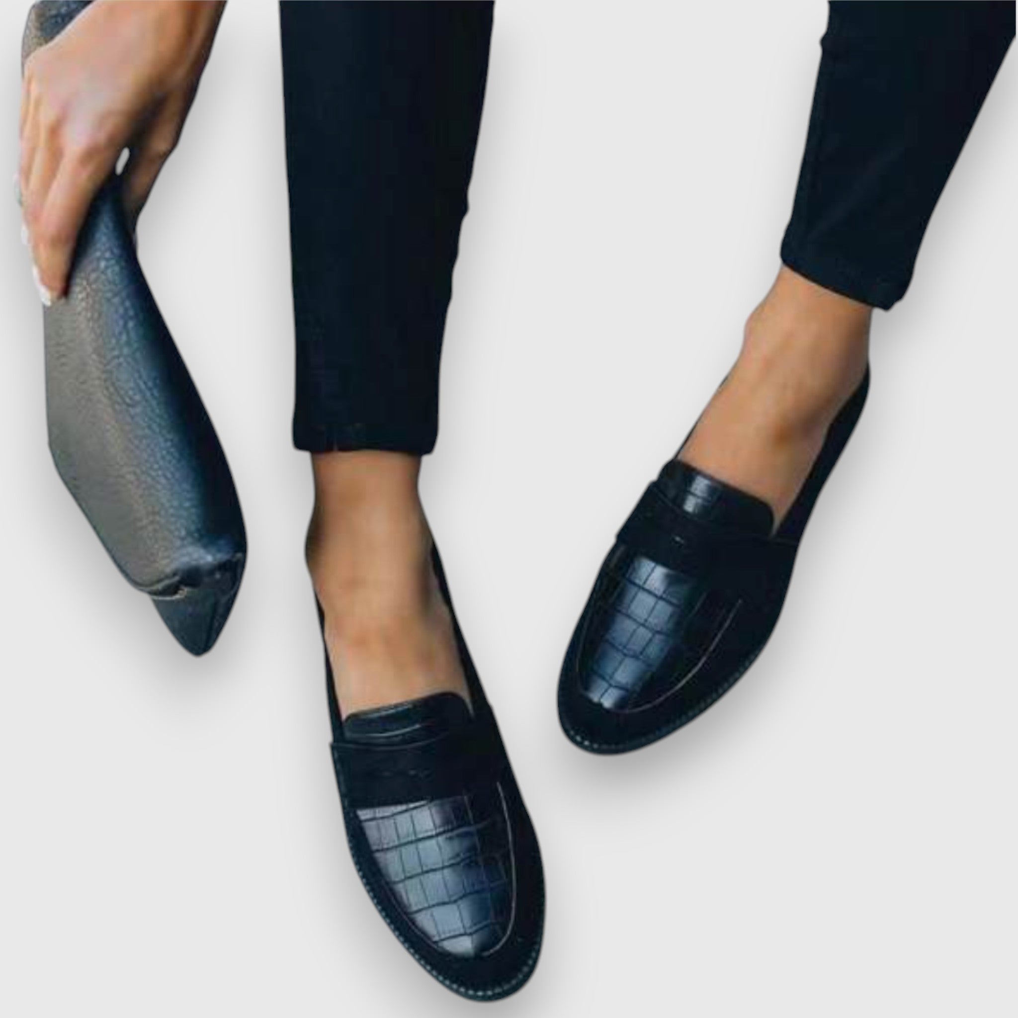 Women's Slip-On Loafers with Cushioned Insole and Soft Lining