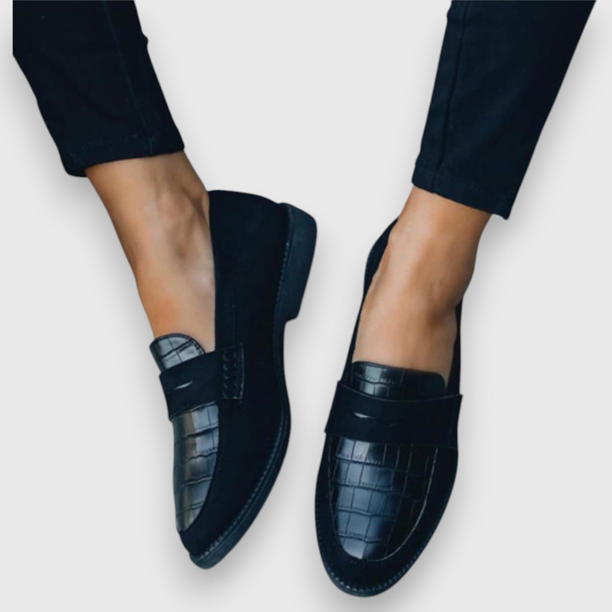 Women's Slip-On Loafers with Cushioned Insole and Soft Lining