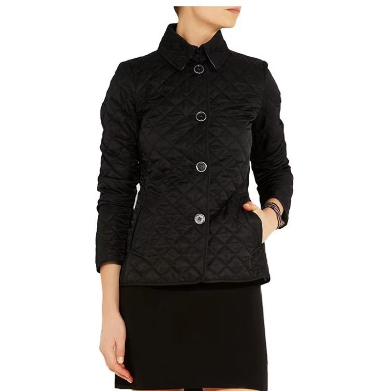 Women's Winter Coat with Insulated Cotton Fill and Slim Single-Breasted Fit, Mid-Thigh