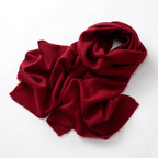 Cashmere Scarf with Breathable Knit and Packable Unisex Design, 63 x 12 Inches