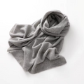 Cashmere Scarf with Breathable Knit and Packable Unisex Design, 63 x 12 Inches