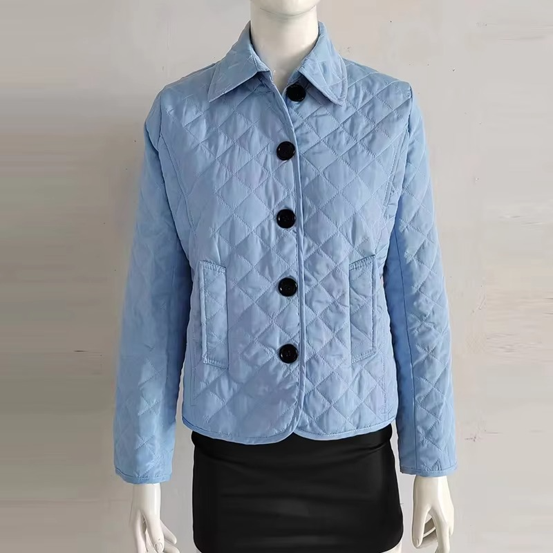 Women's Winter Coat with Insulated Cotton Fill and Slim Single-Breasted Fit, Mid-Thigh