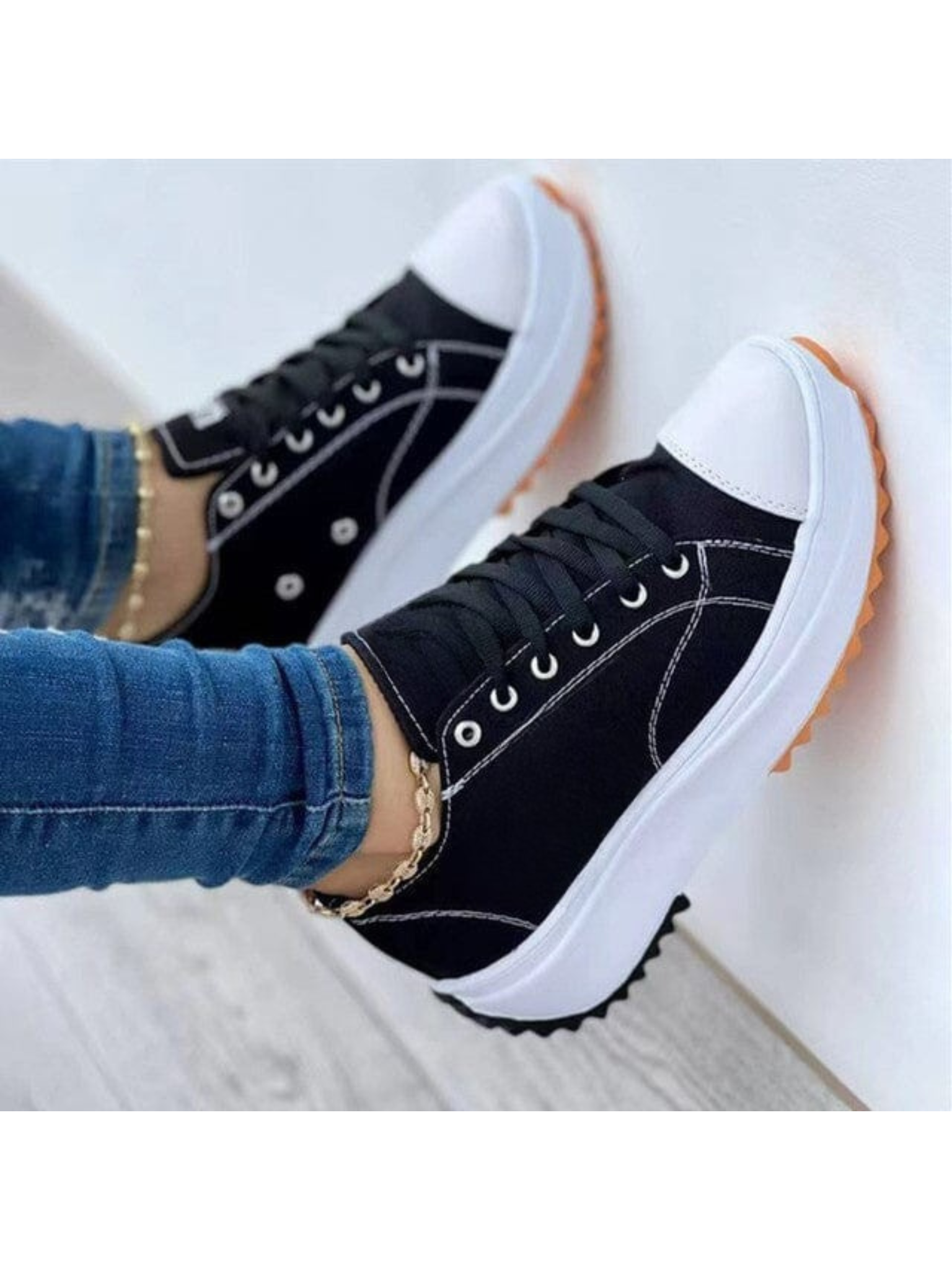 Orthopedic Walking Sneakers for Women with Arch Support and Shock-Absorbing Sole