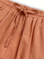 Breathable Drawstring Pants with Relaxed Fit and Deep Pockets
