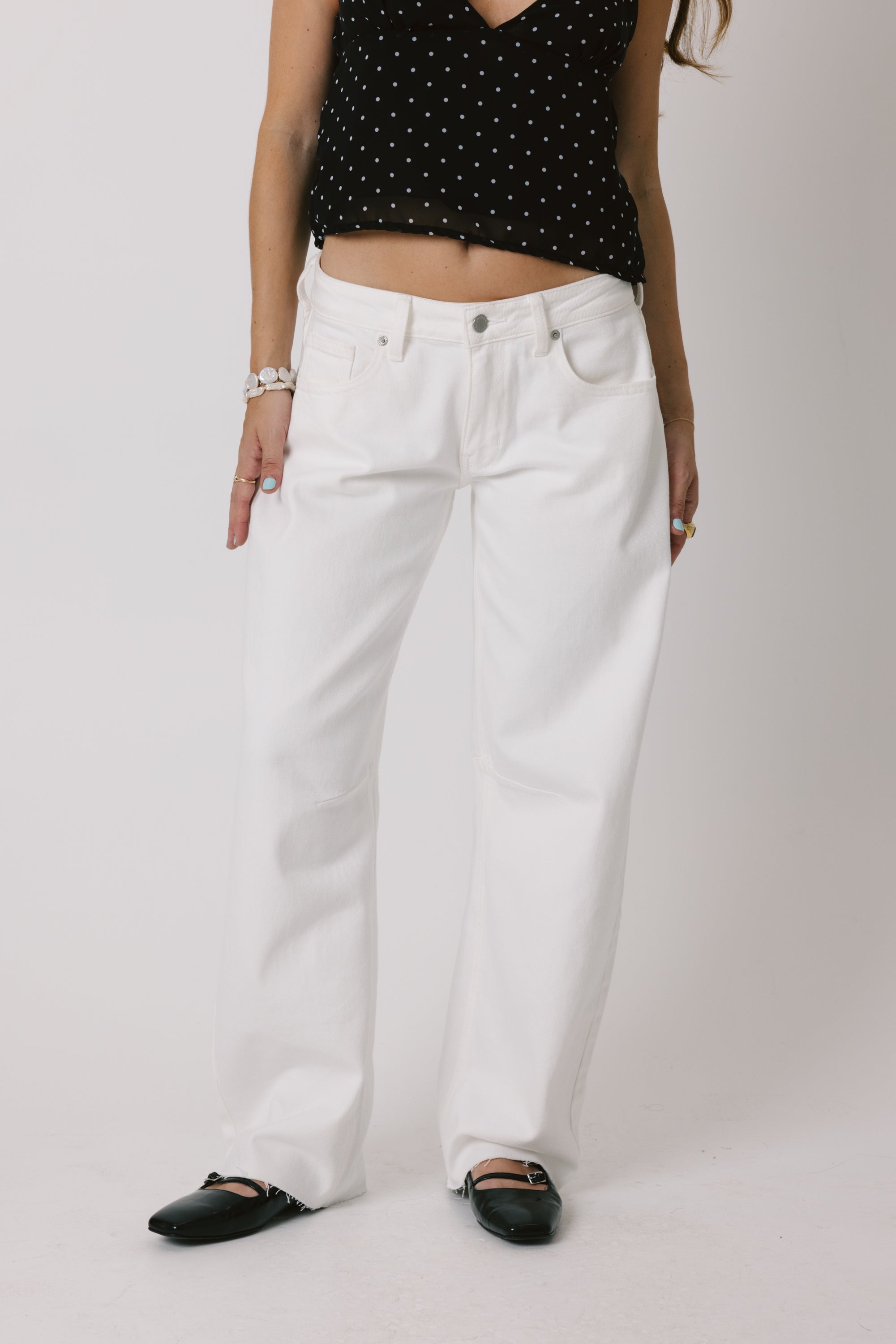 Women's Low Rise Jeans with Soft Stretch Denim and Machine Washable Fabric