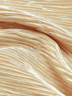 Satin Dress with Fine Pleats and Shift Slipover Fit, Lightweight Packable for Travel