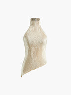 Satin Dress with Fine Pleats and Shift Slipover Fit, Lightweight Packable for Travel