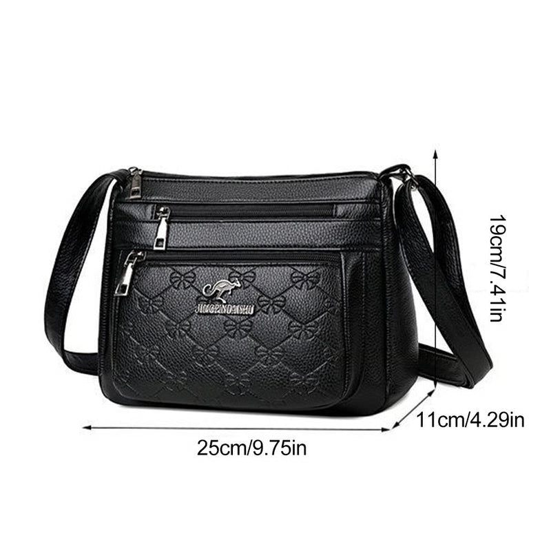 Large Capacity Women's Shoulder Bag, Multi-layer Fashionable Mother's Bag for Middle-aged Women