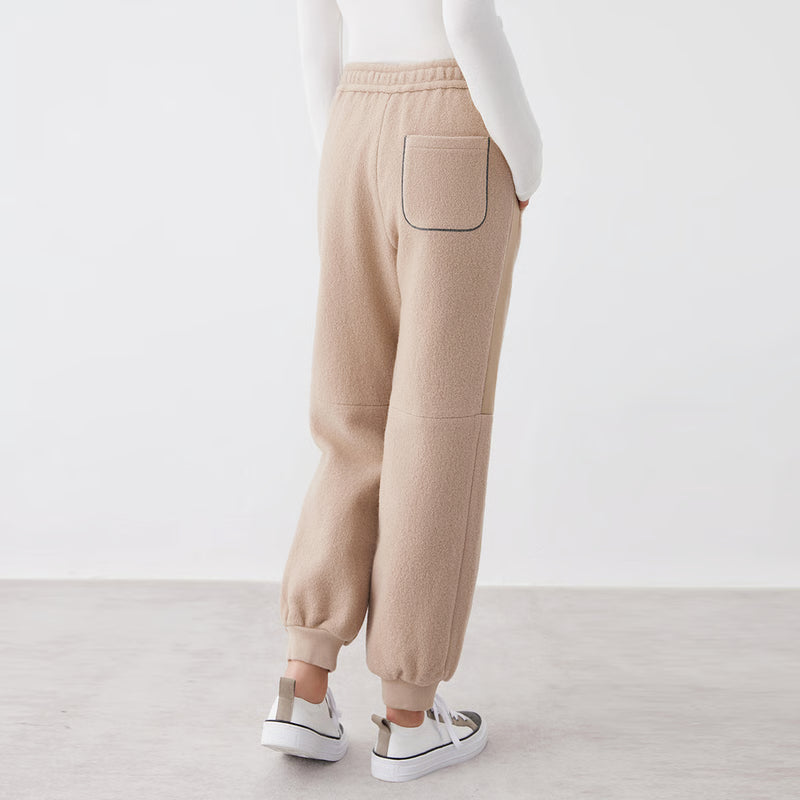 Luxury Brand High Quality Women Clothing Casual Trousers Thick 100 Wool Pants Autumn Winter Elegant Everyday Wear