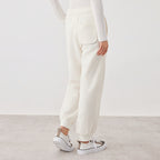 Luxury Brand High Quality Women Clothing Casual Trousers Thick 100 Wool Pants Autumn Winter Elegant Everyday Wear