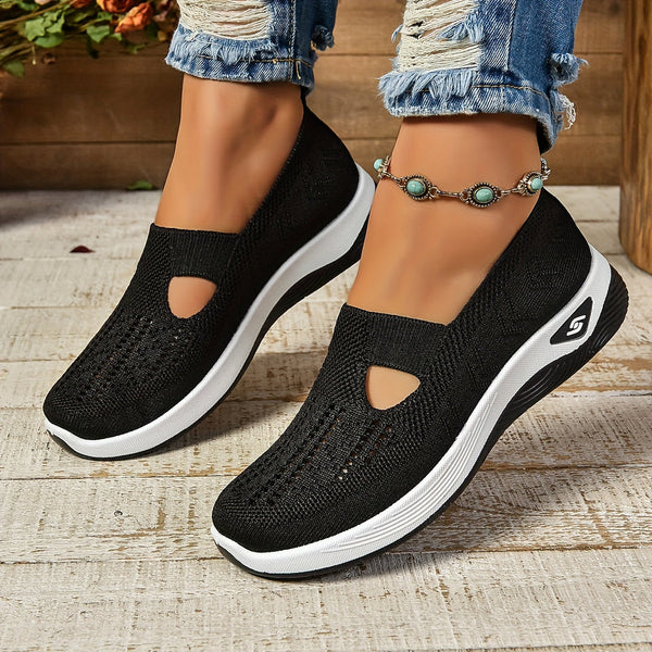 Slip-On Shoes with Arch Support and Breathable Upper, Non-Slip Sole