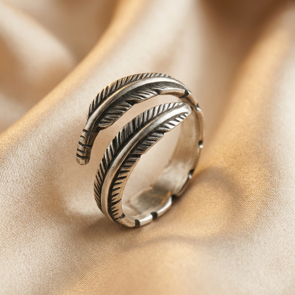 Adjustable Sterling Silver Memorial Ring with Hypoallergenic Design
