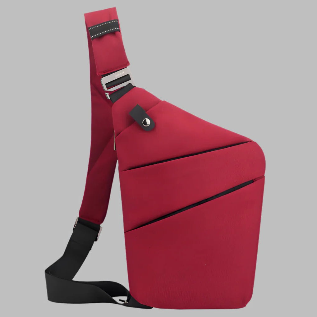 Anti-Theft Shoulder Bag with Waterproof Shell and 15-Inch Padded Sleeve, Reflective Accents