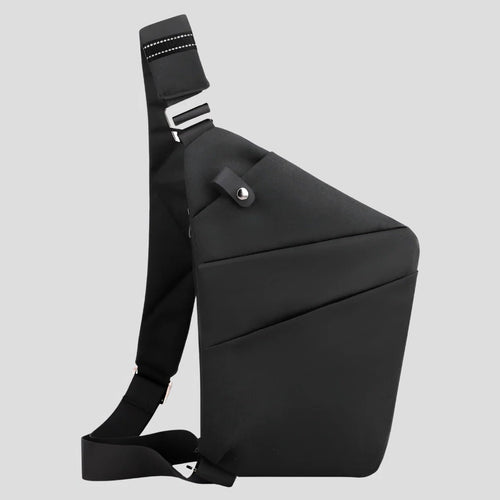 Anti-Theft Shoulder Bag with Waterproof Shell and 15-Inch Padded Sleeve, Reflective Accents