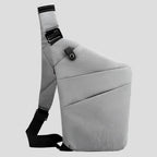 Anti-Theft Shoulder Bag with Waterproof Shell and 15-Inch Padded Sleeve, Reflective Accents