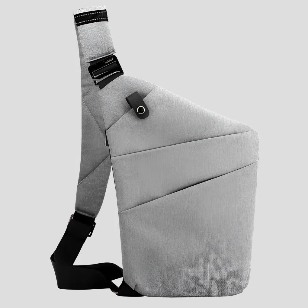 Anti-Theft Shoulder Bag with Waterproof Shell and 15-Inch Padded Sleeve, Reflective Accents