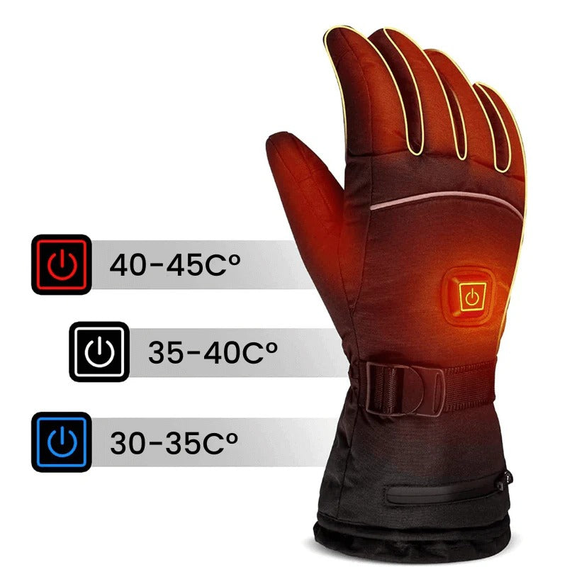 Heated Gloves for Cold Weather with 3 Heat Levels and Touchscreen Tips