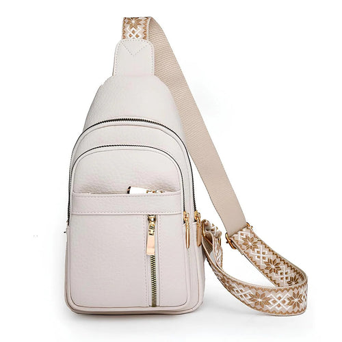 Anti Theft Sling Bag with Hidden Zip Pocket and Padded Phone Sleeve, Water Resistant Finish