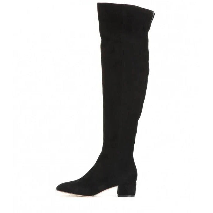 Women's Mid-Calf Boots with Cushioned Insole and Low Stable Heel, Regular Fit