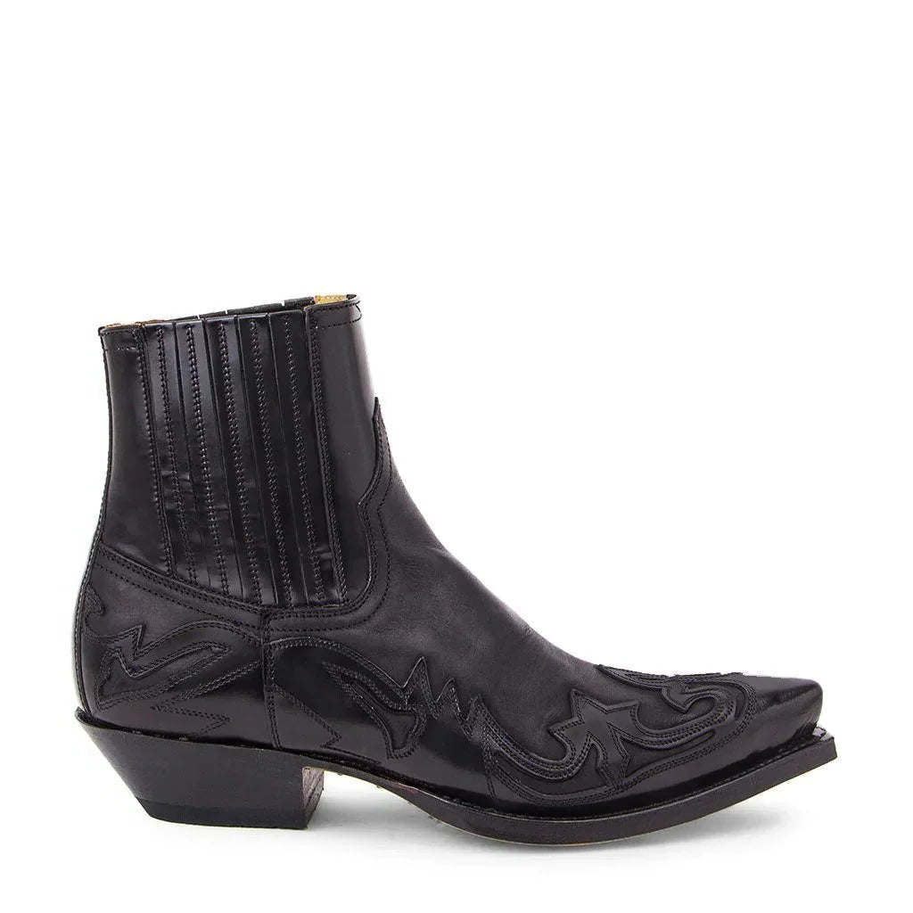 Men's Cowboy Boots with Western Stitching and Cushioned Interior, Extended Sizes