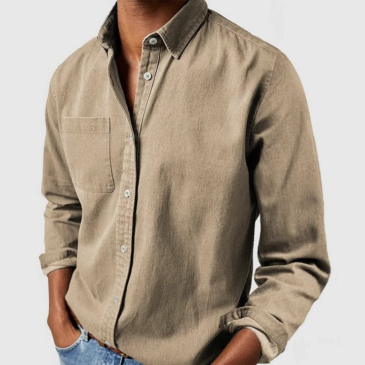 Relaxed Fit Long Sleeve Shirt