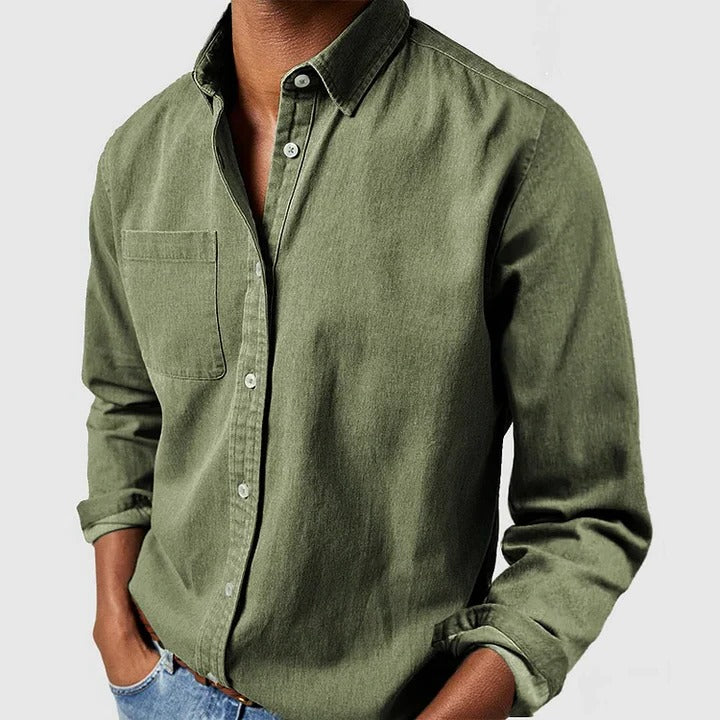 Relaxed Fit Long Sleeve Shirt