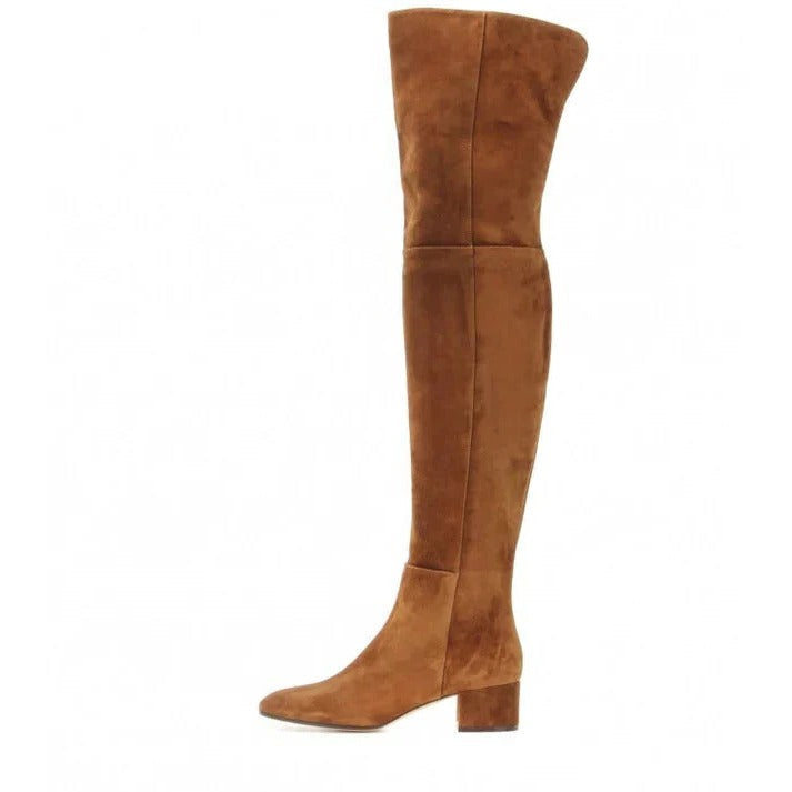 Women's Mid-Calf Boots with Cushioned Insole and Low Stable Heel, Regular Fit