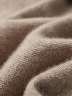 Cashmere Cardigan for Men with V Neck and Suit Style Collar, Anti-Pilling Wool Blend